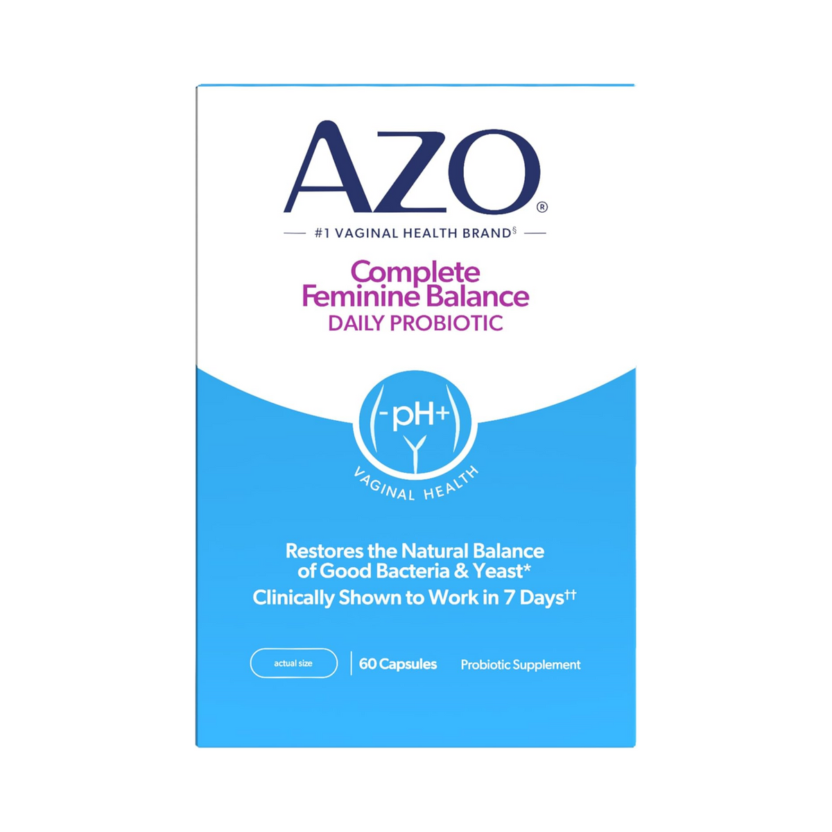 AZO® Complete Feminine Balance Daily Probiotic Capsules