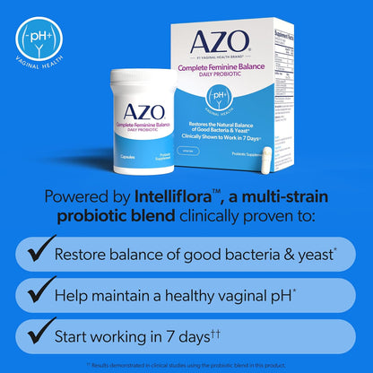 AZO® Complete Feminine Balance Daily Probiotic Capsules